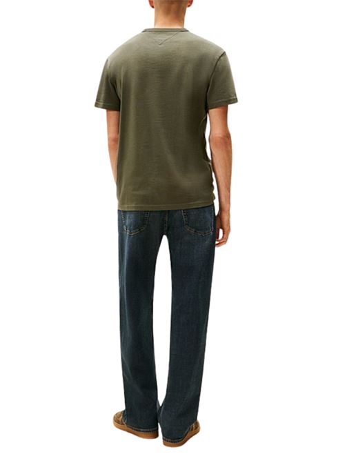 T-shirt verde in cotone Tommy Jeans | DM0DM203220H7